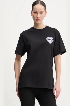 HUGO BOSS T-shirt bawełniany damski kolor 50534545