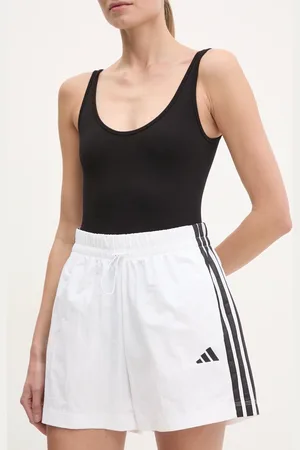 adidas Szorty Essentials damskie kolor wzorzyste high waist JE1310