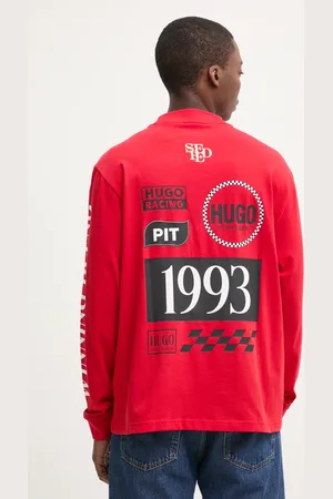 HUGO BOSS Longsleeve męski kolor z nadrukiem 50531250