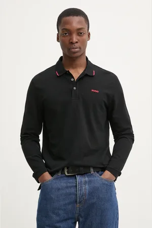 HUGO BOSS Longsleeve męski kolor gładki 50532067