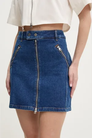 HUGO BOSS Spódnica jeansowa kolor mini ołówkowa 50530320
