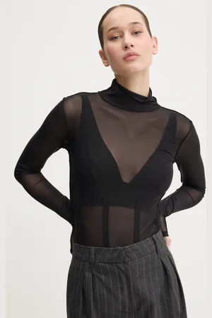 HUGO BOSS Longsleeve damskie kolor z półgolfem 50534053