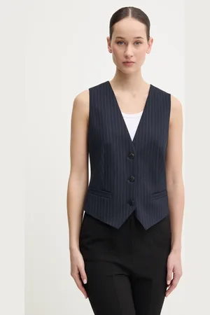 HUGO BOSS Kamizelka kolor jednorzędowa 50536433