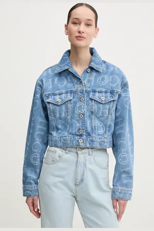 Hugo Blue Kurtka jeansowa damska kolor przejściowa 50532155