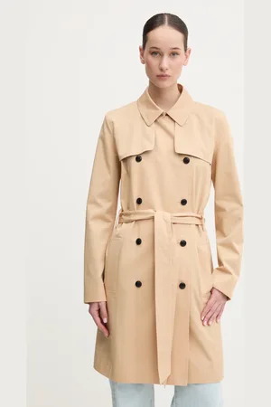 HUGO BOSS Trencz damski kolor przejściowy dwurzędowy 50533902