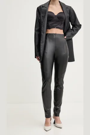 HUGO BOSS Spodnie damskie kolor dopasowane high waist 50529952
