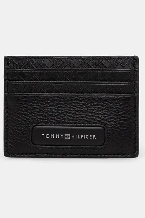 Tommy Hilfiger Etui na karty skórzane kolor AM0AM13250