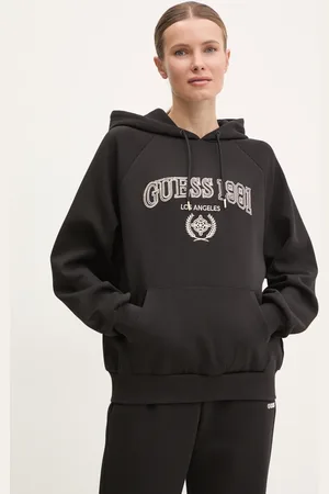 Guess Bluza MARGARET damska kolor z kapturem z aplikacją V5RQ02 KCLD1