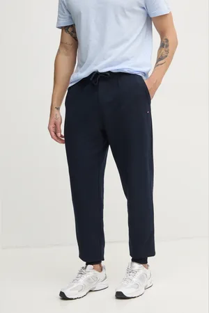 Tommy Hilfiger Spodnie dresowe bawełniane kolor gładkie MW0MW37236