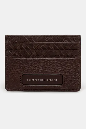 Tommy Hilfiger Etui na karty skórzane kolor AM0AM13250