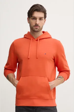 Tommy Hilfiger Bluza bawełniana męska kolor z kapturem melanżowa MW0MW37235