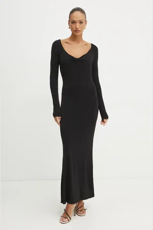 Patrizia Pepe Sukienka kolor maxi dopasowana 8A1443 J015