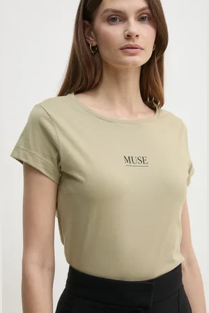Sisley T-shirt bawełniany damski kolor 3I1XL106Q