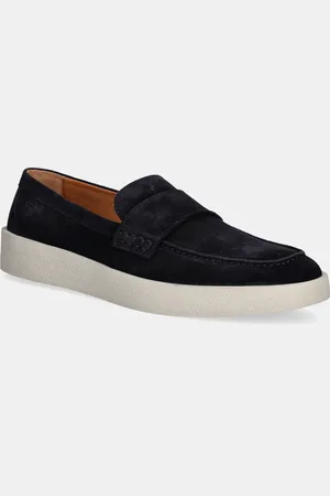HUGO BOSS Mokasyny zamszowe Clay męskie kolor 50536159