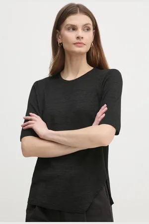 Sisley Bluzka damska kolor gładka 101VM105Z