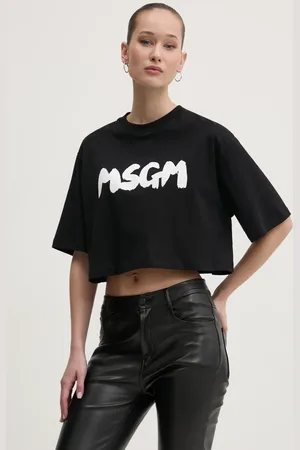 Msgm T-shirt bawełniany damski kolor 3841MDM100.257002