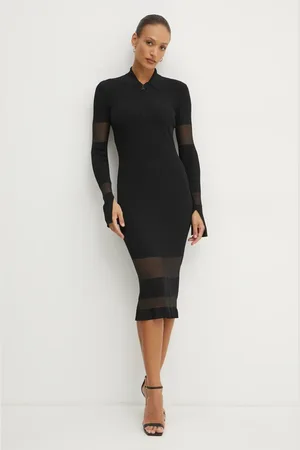 Patrizia Pepe Sukienka kolor midi dopasowana 8A1420 K078