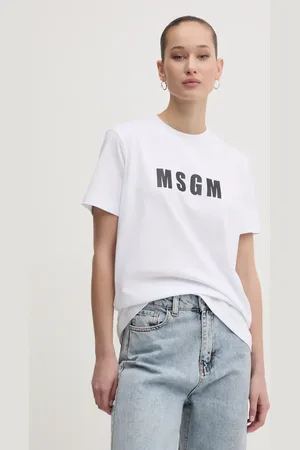 Msgm T-shirt bawełniany damski kolor 3841MDM92.257002