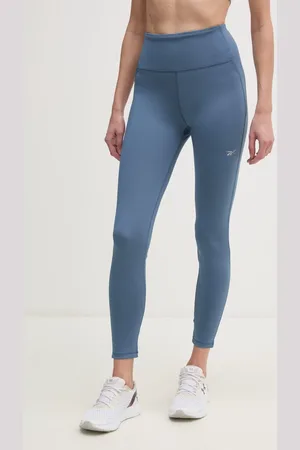 Reebok Legginsy treningowe LUX Collection kolor z nadrukiem 100214610