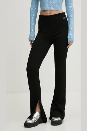 Hugo Blue Spodnie damskie kolor dzwony high waist 50531189