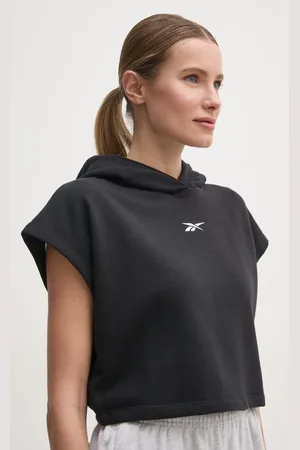 Reebok Bluza damska kolor z kapturem gładka 100214177