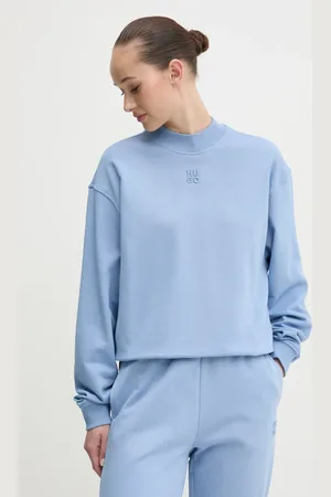 HUGO BOSS Bluza bawełniana damska kolor gładka 50527463