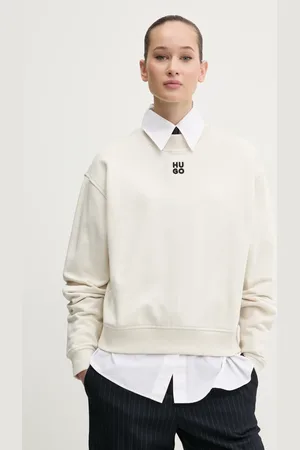 HUGO BOSS Bluza bawełniana damska kolor gładka 50527463