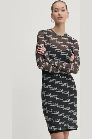 HUGO BOSS Sukienka kolor mini dopasowana 50534848