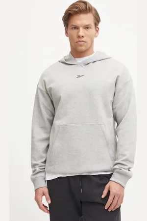 Reebok Bluza dresowa Athlete kolor z kapturem melanżowa 100215042