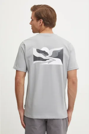 Columbia T-shirt bawełniany Explorers Canyon męski kolor z nadrukiem 2036451.