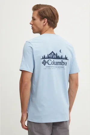 Columbia T-shirt Hageman męski kolor z nadrukiem 2076362