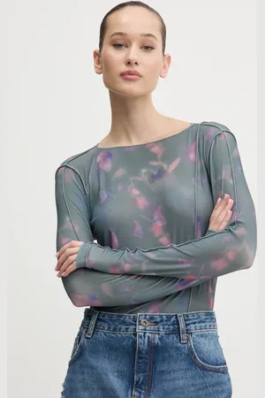 HUGO BOSS Bluzka damska kolor wzorzysta 50530450