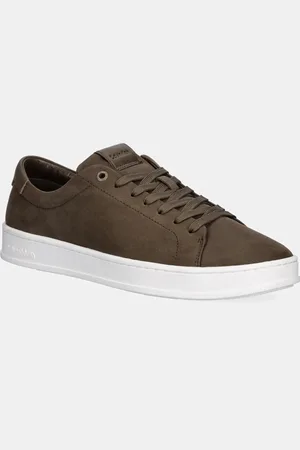 Calvin Klein Sneakersy skórzane LOW TOP LACE UP NU kolor HM0HM01758