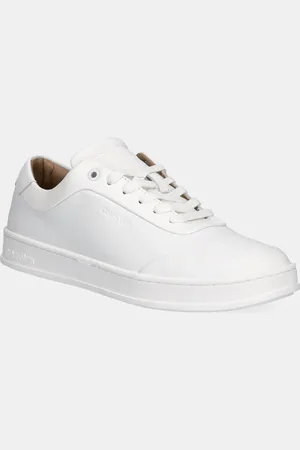 Calvin Klein Sneakersy skórzane LOW TOP LACE UP OXFORD RUBB LTH kolor HM0HM01708