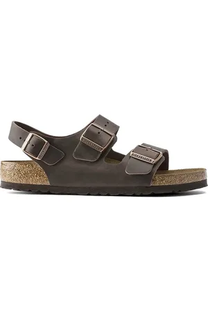 Birkenstock Sandały skórzane Milano damskie kolor 34873