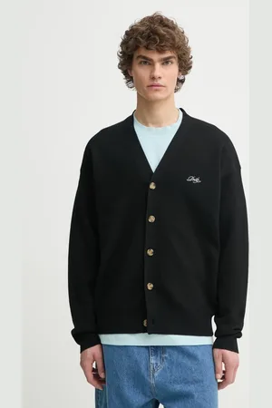 Drôle de Monsieur Kardigan wełniany Le Cardigan Drôle kolor PERM-CA123-WO007-BL