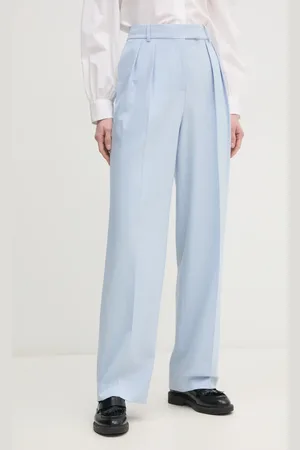 Tommy Hilfiger Spodnie damskie kolor szerokie high waist