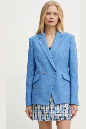 HUGO BOSS Marynarka kolor dwurzędowa gładka 50535931