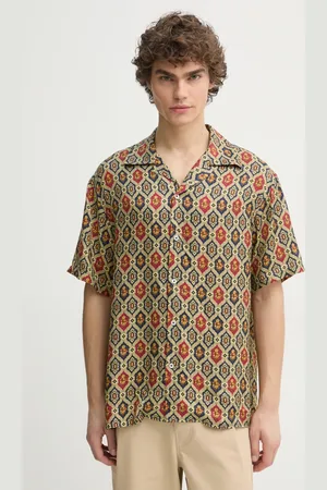 Drôle de Monsieur Koszula La Chemise Ornements męska kolor relaxed F-SH198-VI015-NY