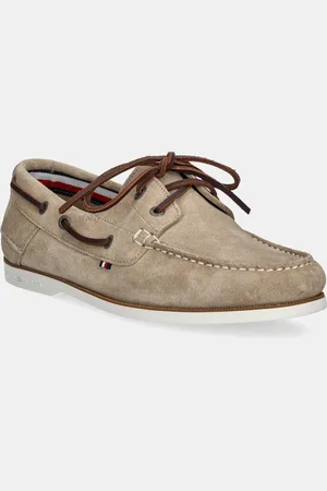 Tommy Hilfiger Mokasyny zamszowe TH BOAT SHOE CORE SUEDE męskie kolor FM0FM05387