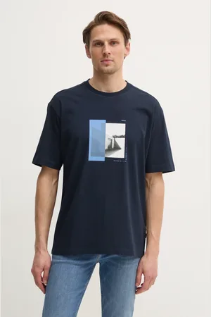 HUGO BOSS T-shirt bawełniany męski kolor z nadrukiem 50534919