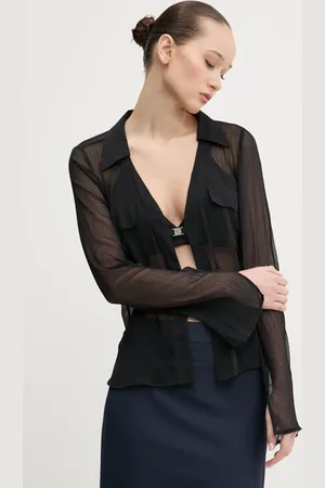 HUGO BOSS Koszula damska kolor regular z kołnierzykiem klasycznym 50531468