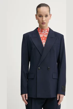 HUGO BOSS Marynarka kolor dwurzędowa gładka 50530482