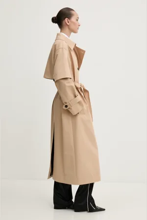 HUGO BOSS Płaszcz bawełniany kolor przejściowy dwurzędowy 50529938