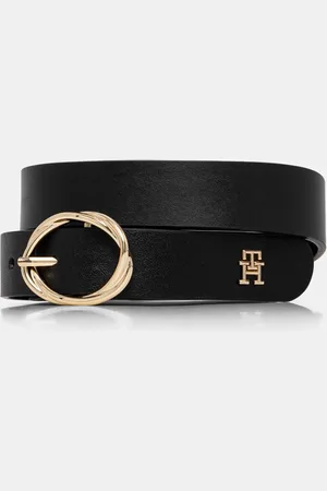 Tommy Hilfiger Pasek skórzany damski kolor AW0AW17251