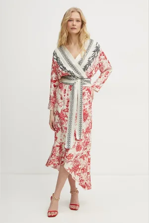 SIMONA CORSELLINI Sukienka kolor midi prosta P25CPAB004
