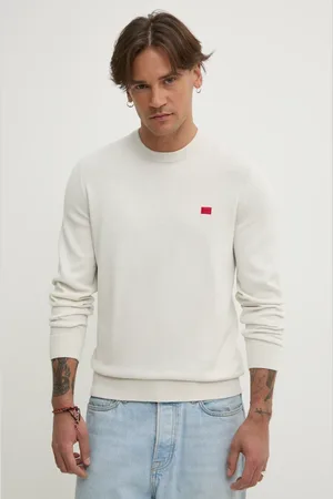 HUGO BOSS Sweter bawełniany kolor lekki 50475083