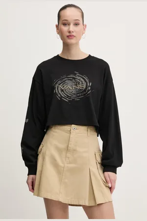 Vans Longsleeve bawełniany kolor VN000MDBBLK1