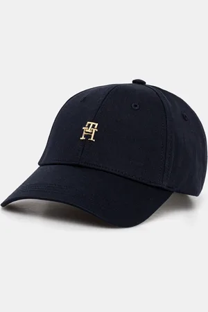 Tommy Hilfiger Czapka z daszkiem bawełniana kolor z aplikacją AW0AW17128