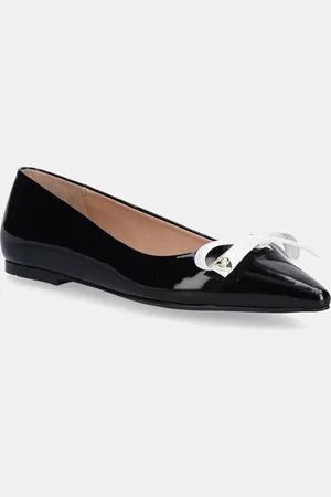 Moschino Baleriny skórzane kolor JA11031G1MIH100A